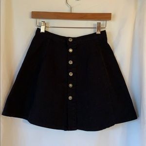 PacSun Button denim skirt